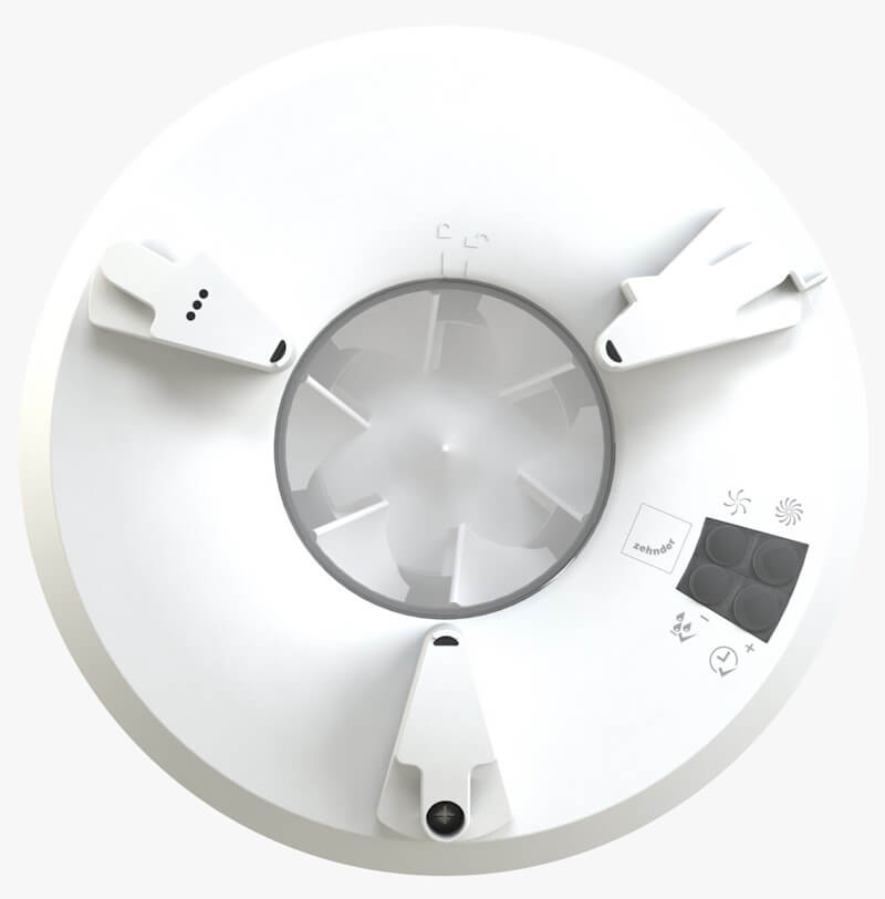 Greenwood dMEV CV2.1HT Unity IPX5 100mm/4 Inch Low Energy Smart Continuous Running Fan With Humidistat & Timer image 3