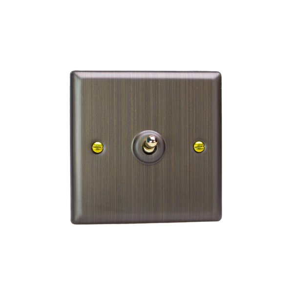 Urban Antique Brass 1-Gang 10A 1- or 2-Way Toggle Switch XYT1.AB image 0