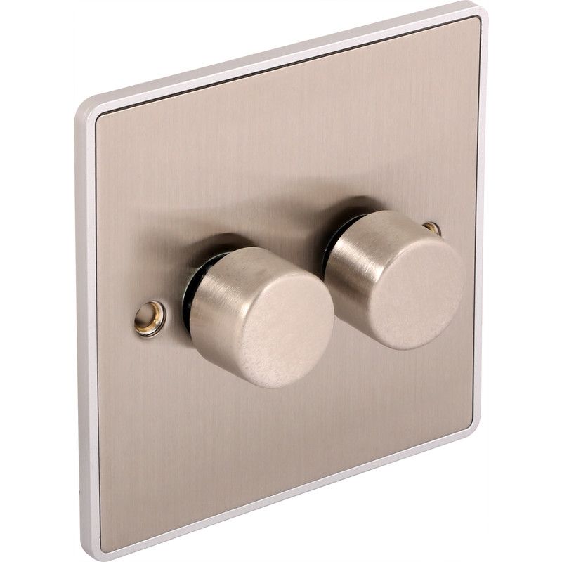 Urban Edge 2 Gang 250W Dimmer Switch - UE11BC image 0