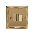 Varilight Georgian Brass 13A Switched Fused Spur - XG6D image 0