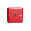 Pillar Box Red 1-Gang TV Socket, Co-Axial XY8.PR image 0