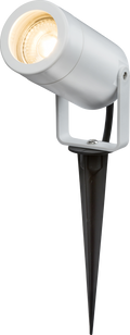 EAMON - 230V IP65 GU10 Polycarbonate Spike light - White - EASPK1W image 0