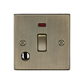 Antique Brass 20A 1G DP Switch with Neon & Flex Outlet - CS834FAB image 0