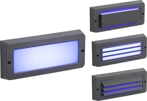 230V IP65 5W Blue LED Surface Mount Brick light - Grey - BL5BLG image 0