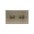 Antique Brass 10AX 4G 2-way Toggle Switch - CSTOG4AB image 0