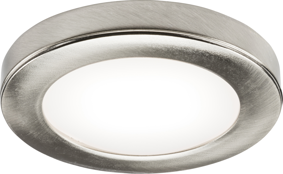 UNDKIT Single 2.5W LED Dimmable Under Cabinet Light in Brushed Chrome - 4000K - UNDK3BCCW image 0