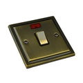 Antique Brass 20A Double Pole Switch R37AB image 0