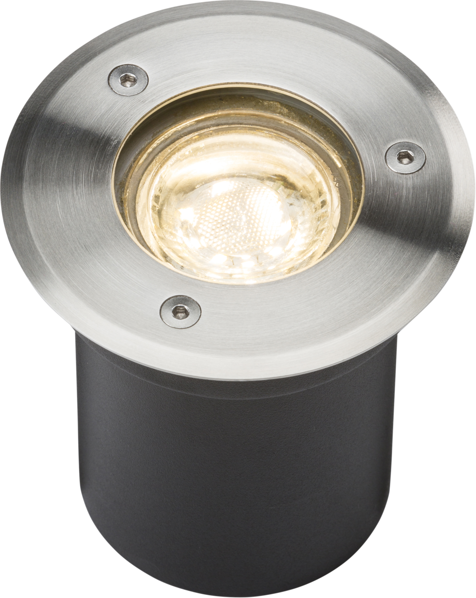 230V IP65 3W LED Stainless Steel Recessed Ground Light 3000K - LEDGL3W image 0