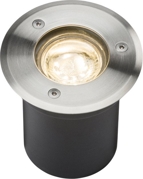 230V IP65 3W LED Stainless Steel Recessed Ground Light 3000K - LEDGL3W image 0