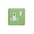 Beryl Green 1-Gang 13A Double Pole Switched Socket XY4W.BG image 0