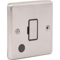 Brushed Steel Un-Switched Fuse Spur -  W55BSB image 0