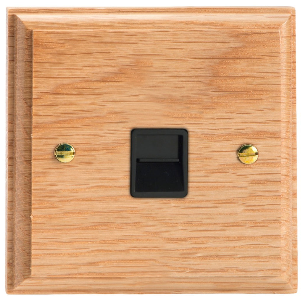 Varilight Kilnwood 1-Gang Telephone Master Socket - XKTMOB image 0