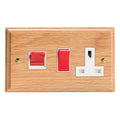 Varilight Kilnwood 45A Cooker Panel with 13A Double Pole Switched Socket - XK45POW image 0