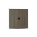 Urban Screwless Antique Brass 1-Gang TV Socket, Co-Axial XDY8S.AB image 0