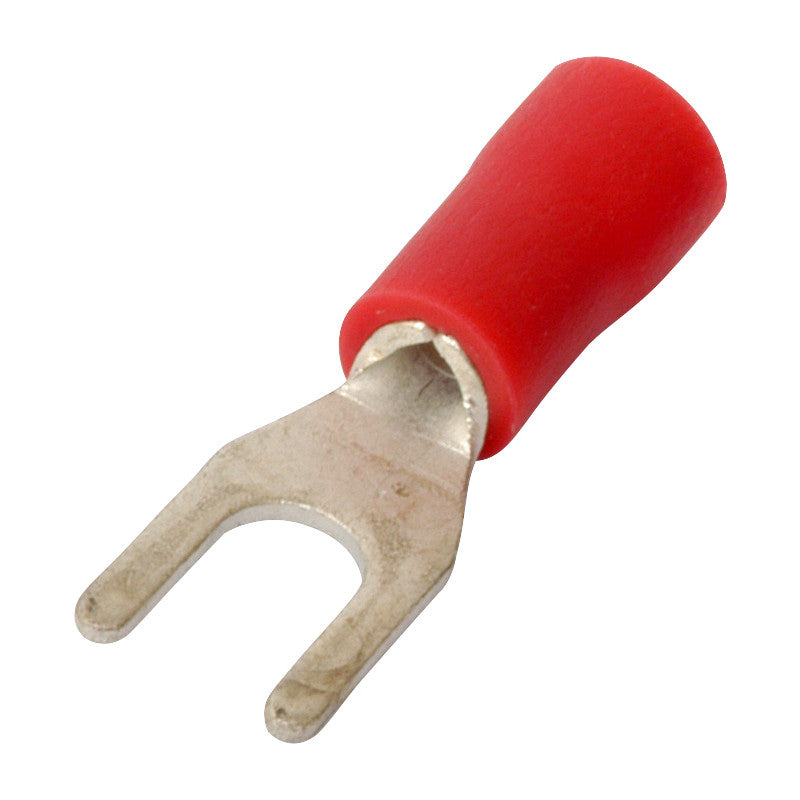Fork Lug Connector 1.5mm x 3.7mm Red - 100pcs image 0