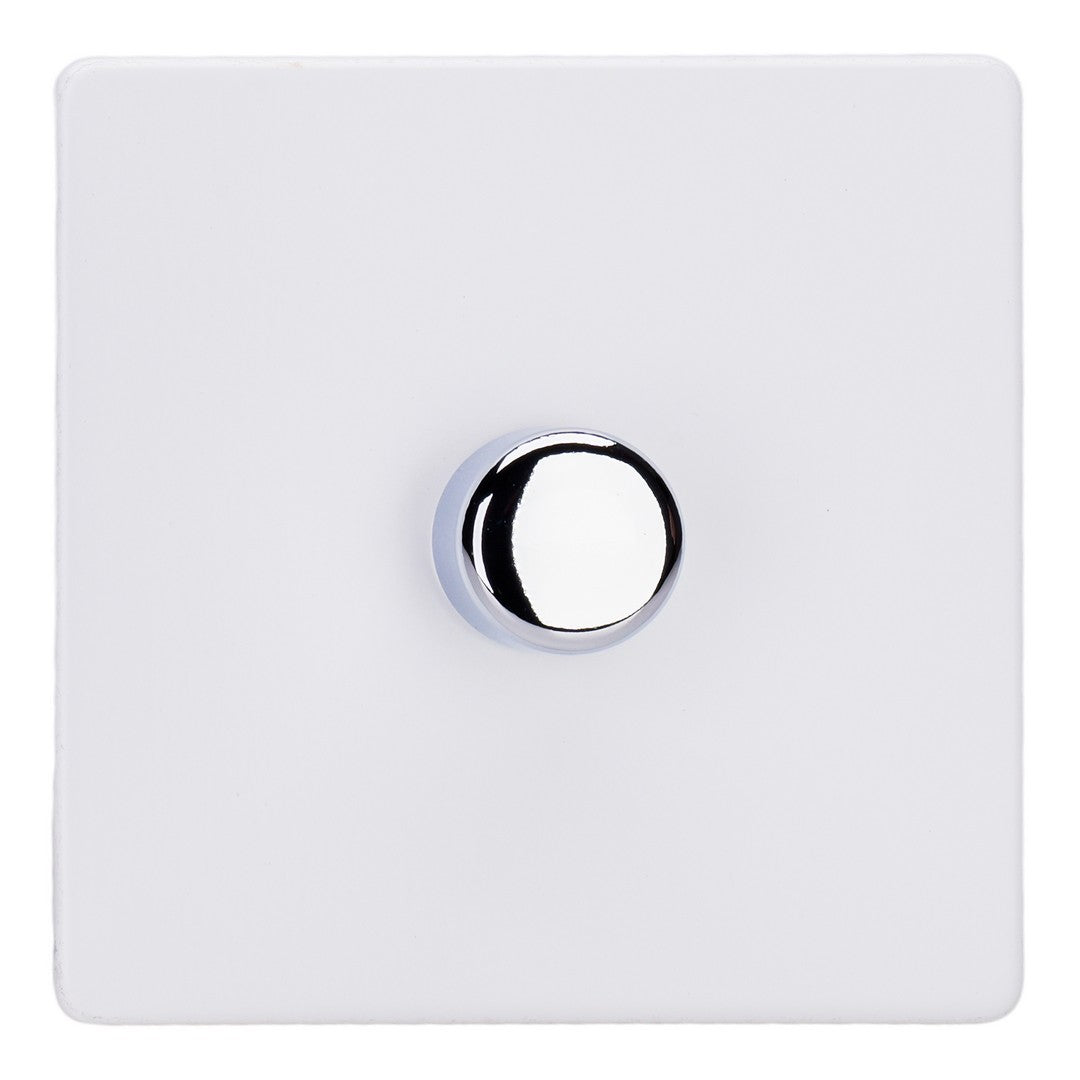 Varilight 1-Gang 2-Way V-Pro Push On/Off Rotary LED Dimmer 1 x 0-120W - JDYP401S.PD image 0
