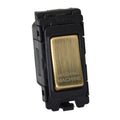 Antique Brass 20A DP Engraved Grid Switch - Washing Machine - GSWMAB image 0