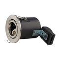Brushed Chrome Tilt Adjustable Fire Rated GU10 Downlight - VUEP549 image 0