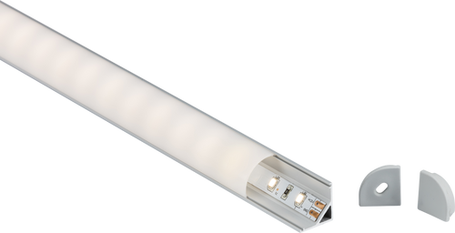 1M Aluminium Profile - Surface Mount Corner - 1MCOR image 0