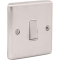 Brushed Steel 1 Gang Intermediate Light Switch W05BSW image 0