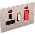 Urban Edge 45A Cooker Switch with Socket - UE41BCB image 0