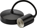 6" E27 Contemporary Pendant Set - Matt Black - 8270MB image 0