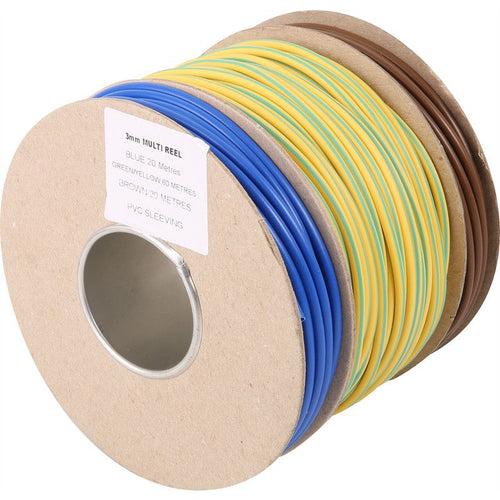 2mm PVC Cable Sleeving - Multi Reel Drum - FL-2.0MULTIREEL image 0