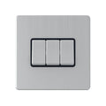 3 Gang Treble 10a Light Switch - SG03BCB image 0