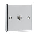 Polished Chrome 1 Gang Satellite Outlet - W59PCW image 0