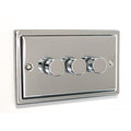 Regency Polished Chrome 3 Gang 250W Dimmer Switch R12PCW image 0