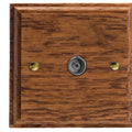 Varilight Kilnwood 1-Gang TV Socket/ Co-Axial - XK8MO image 0
