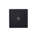 Matt Black Urban Screwless 1-Gang TV Socket, Co-Axial XDY8S.MB image 0