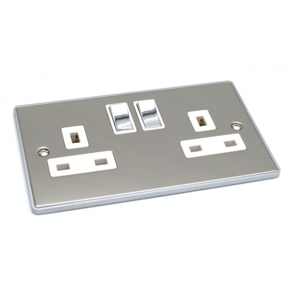 Double 2 Gang 13a Socket - UE07PCW image 0