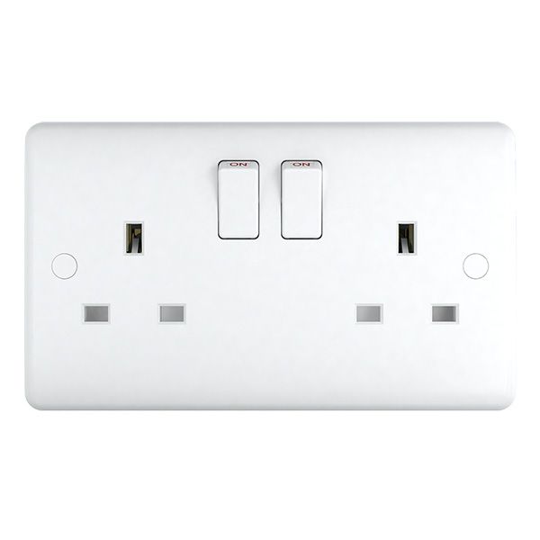 Double 2 Gang 13a Socket ST07W image 0