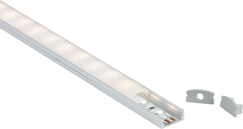 1M Aluminium Profile - Surface Mount Flat - 1MSUR image 0