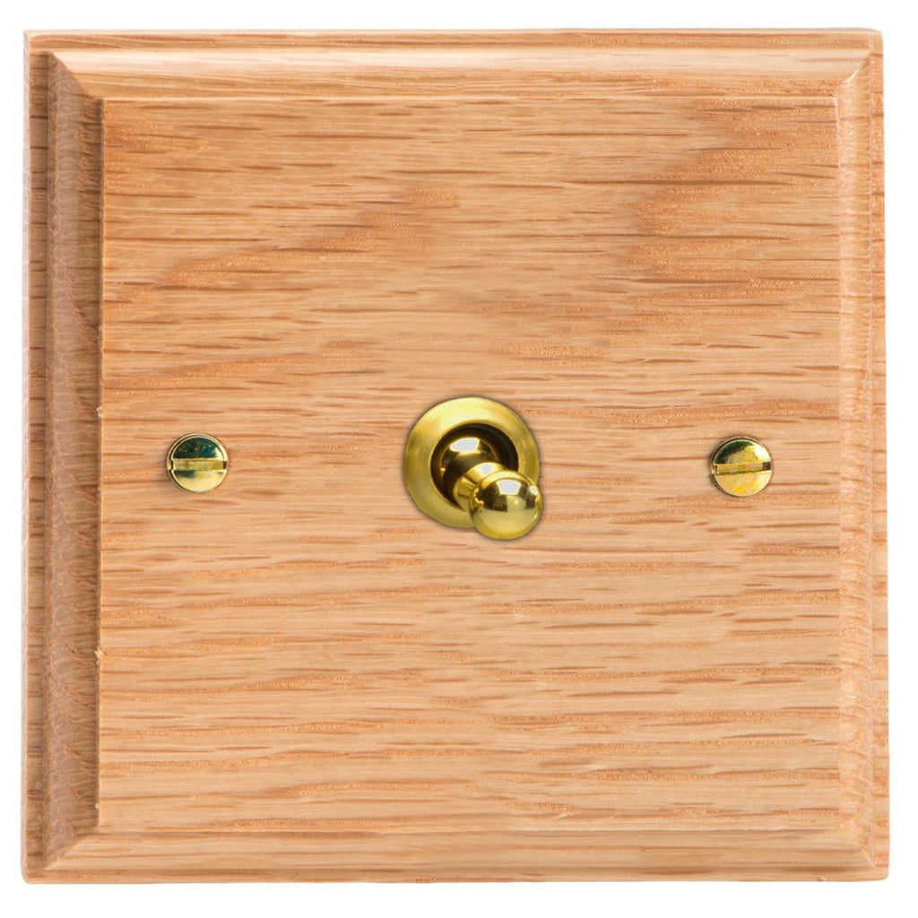 Varilight Kilnwood 1-Gang 10A 1- or 2-Way Toggle Switch - XKT1O image 0