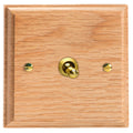Varilight Kilnwood 1-Gang 10A 1- or 2-Way Toggle Switch - XKT1O image 0