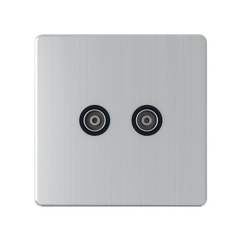 2 Gang TV Coaxial Outlet - SG43BCB image 0