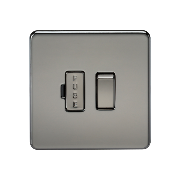 Black Nickel 13A Switched Fused Spur Unit - SF6300BN image 0