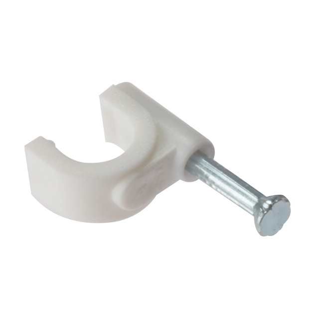 Cable Clip 5mm (100 pack) White image 0