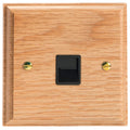 Varilight Kilnwood 1-Gang Telephone Secondary (Extension) Socket - XKTSOB image 0