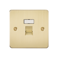 Brushed Brass RJ45 Network Outlet - FPRJ45BB image 0