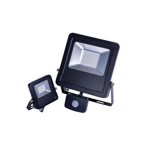 30w Slim Floodlight with PIR Sensor Tatton Slimline 4 Core Flex TA1-30CP image 0