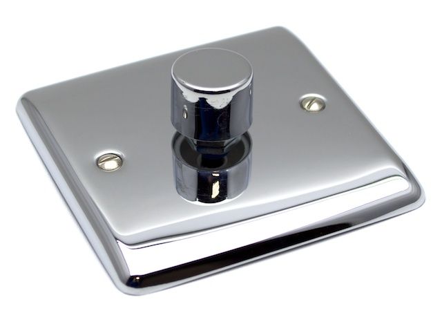 Definition Polished Chrome - 1 Gang 400W Dimmer Switch D22PC image 0