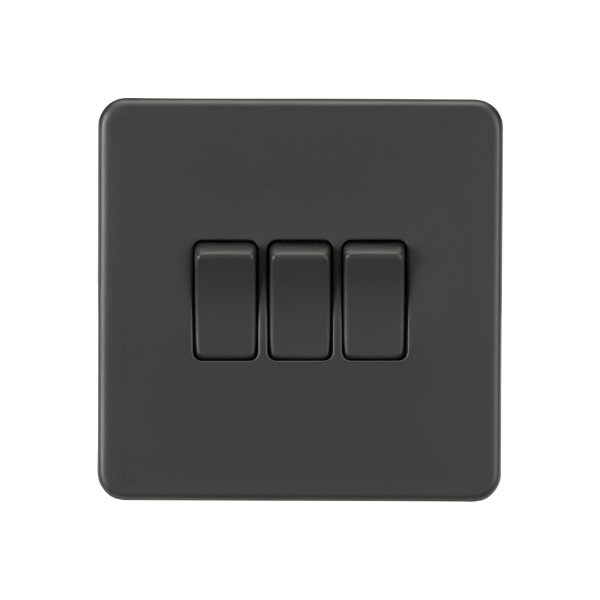 Anthracite 10AX 3G 2-way Switch - SF4000AT image 0