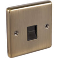 Windsor Antique Brass 1 Gang RJ45 Socket - W62AB image 0