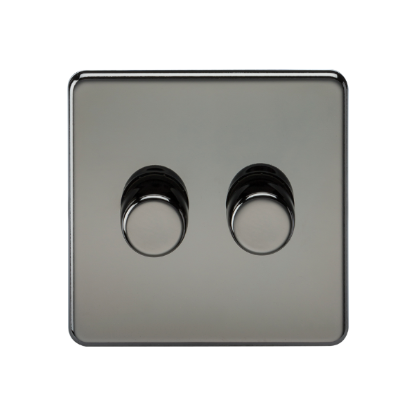 Black Nickel 2G 2-way 10-200W (5-150W LED) Intelligent dimmer - SF2192BN image 0