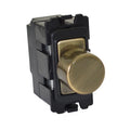 Antique Brass Mini Grid Dimmer Module - DM400AB image 0