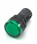 22mm GREEN Pilot Light LED Indicator 230V AC/DC PACK OF 50  VHD16-22PG230