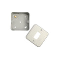 Metal Clad 1 Gang Grid Plate and 40mm Back Box MC-G1